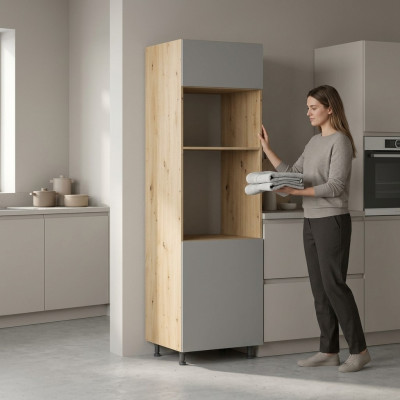 Hochschrank für Backofen und Mikrowelle Einbauschrank für Küchengeräte