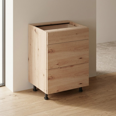 Küchenschubladenschrank Unterschrank 3 Schubladen Kommode Schubladenmodul