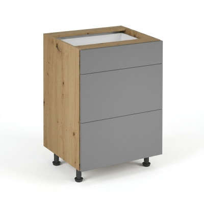 Schubladenschrank Küchenunterschrank 3 Schubladen Kommode Schubladenmodul