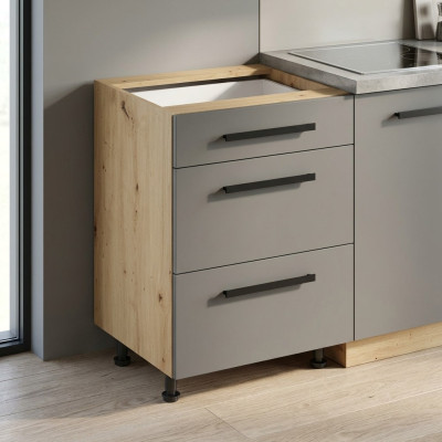 Schubladenschrank Schubladenkommode 3 Schubladen Auszugsschrank Küche