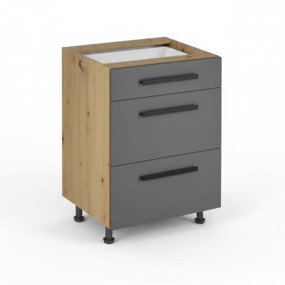 Schubladenschrank Schubladenkommode 3 Schubladen Auszugsschrank Küche