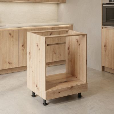Küchenunterschrank Geräteunterschrank mit Sockelschublade Küchenschrank