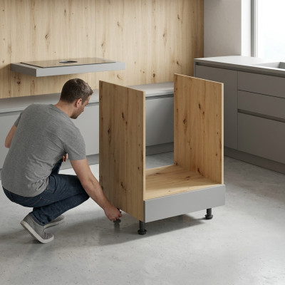 Geräteunterschrank Basis-Unterschrank mit Sockelauszug Multifunktionaler