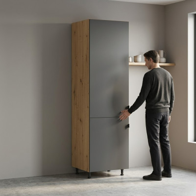 Kühlschrankumbauschrank Hochschrank für Einbaukühlschrank Küchenschrank