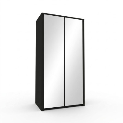Stoffschrank Kleiderschrank Spiegelschrank Verspiegelt Kleiderstange