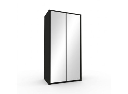 Stoffschrank Kleiderschrank Spiegelschrank Verspiegelt Kleiderstange