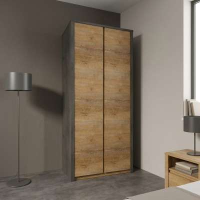 Stoffschrank Kleiderschrank aus Stoff Garderobe Schrank Kleiderstange