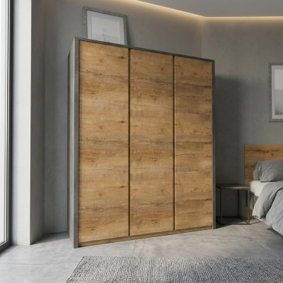 Kleiderschrank Garderobe Schlafzimmerschrank Kleiderstange Holzwerkstoff