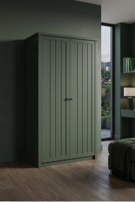 Schlafzimmerschrank Garderobe mit Kleiderstange Mehrzweckschrank Grün