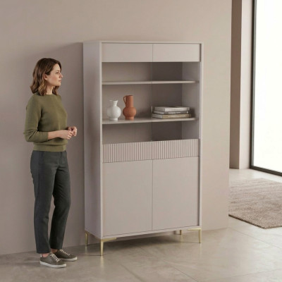 Vitrinenschrank Anrichte Vitrine Glasvitrine Schrank Standvitrine Regal