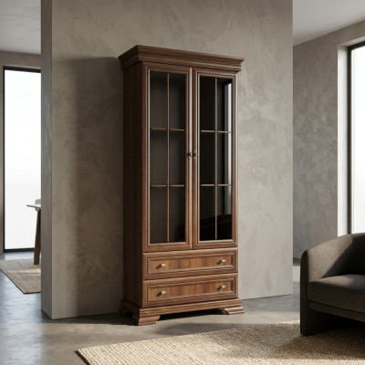 Buffetschrank Vitrinenschrank Anrichte Regalschrank mit Schubladen Antik