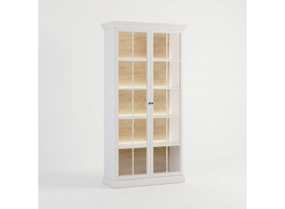 Buffetschrank Vitrinenschrank Anrichte Glasvitrine Küchenbuffet Weiß