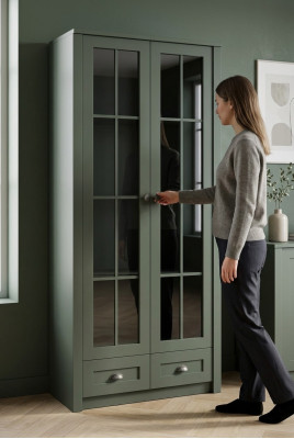 Buffetschrank Vitrinenschrank Küchenvitrine Küchenanrichte Schrank Buffet