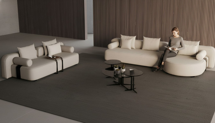 eine Sofa-Set im modernen Stil für Komfort und Gemütlichkeit