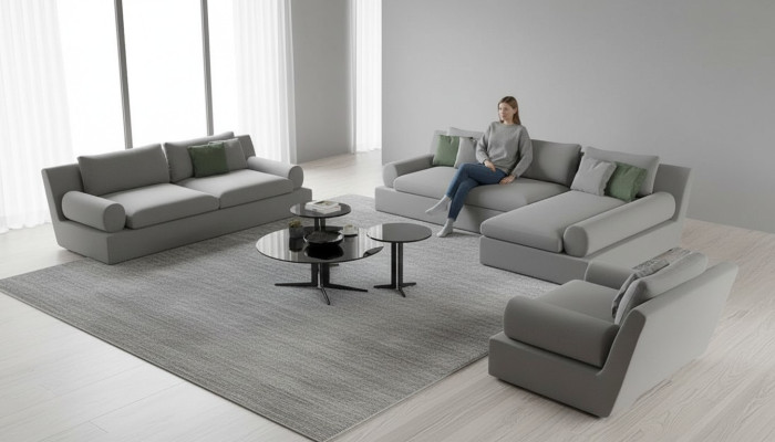 Ecksofa 3-Sitzer mit Sessel    Gemütlichkeit und Funktionalität