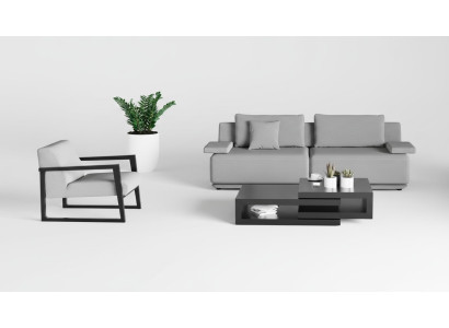 Sofa mit Sessel für das Wohnzimmer Eleganz bis ins Detail