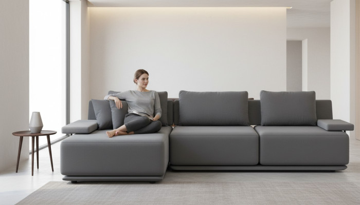 Ecksofa für Wohnzimmer Ästhetik ohne Überlastung