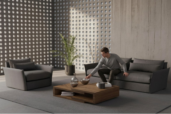 Sofa s křeslem v moderním stylu do obývacího pokoje
