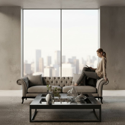 Sofa 3 Sitzer im modernen Stil Schönheit der Form, Komfort