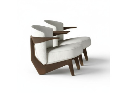 Sessel in modernem Design Sanfter Luxus ohne Schnickschnack