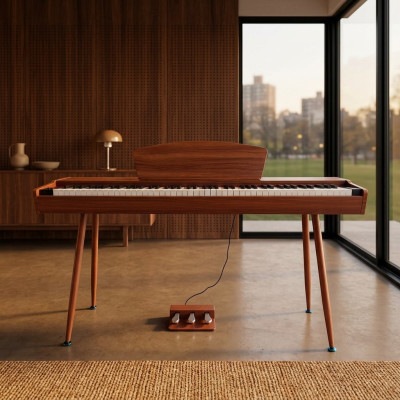 Digitální piano Domácí piano Digitální klávesnice 135cm třešňově červená