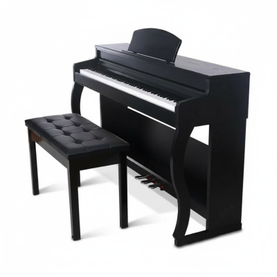 Schwarzes Piano Digitalpiano Stage Klavier Hochglanz Heimklavier