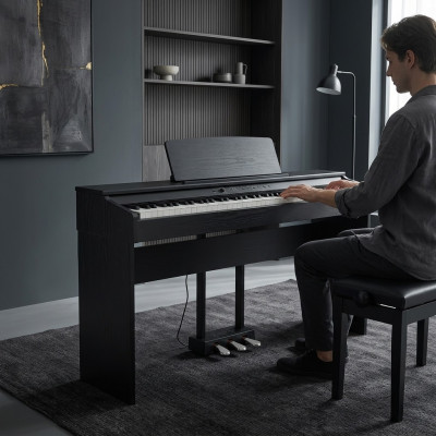Digitální piano do domácnosti 137 cm Černé