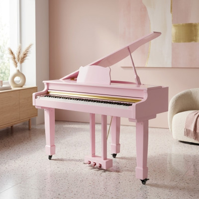 Pinkes Klavier Flügel  Digitalpiano Flügelklavier Hochglanz Piano