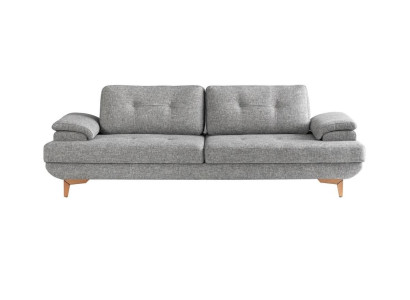 3 Sitzer Sofa Couch Modern Grau Elegant Polstersofa Design
