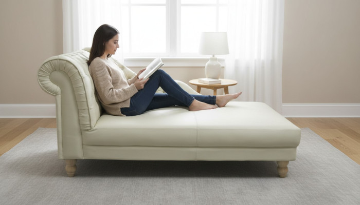 NAPOLEON Chesterfield Chaiselounge Liege Couch Sofa Ledersofa Textil - NAPOLEON Chesterfield Chaiselounge Ležící Pohovka Křeslo Kožená Pohovka Textilní
