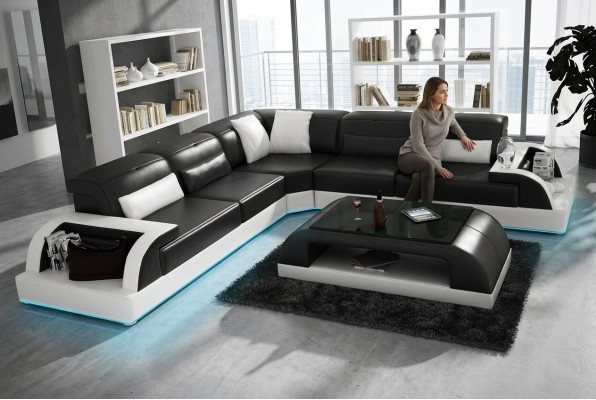 Přeloženo do češtiny: Kožená pohovka Roztahovací pohovka Obývací stěna Rovná pohovka Moder Aktuální Dekor Souprava Design