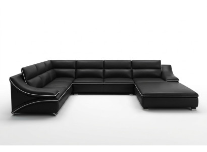Kůžená sedací souprava pohovka Nová 3+2+1 sedadla Souprava Design Moderní Pohovka