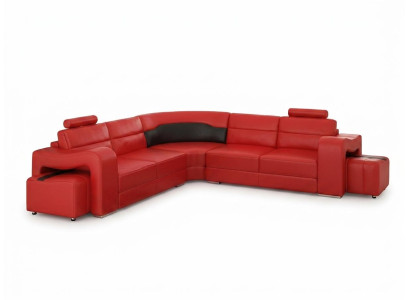 LEDERSOFA ECKSOFA ECKCOUCH DESIGNER WOHNLANDSCHAFT L FORM COUCH SITZ SOFA PISA