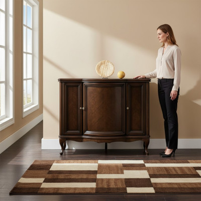 Klasická komoda komody, skříň s šuplíky ve starožitném stylu, kancelářská skříň, sideboard.