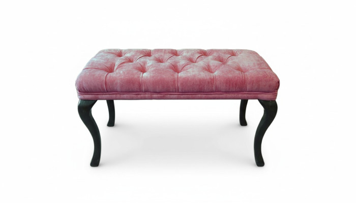 Chesterfield Hocker Beistellhocker Ottomane Couch Leder Stoff TORBAY II Neu