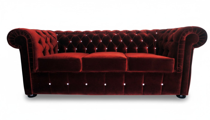 Chesterfield pohovka gauč čalouněný designový 3místný komplet pohovek nový CHESTER 4