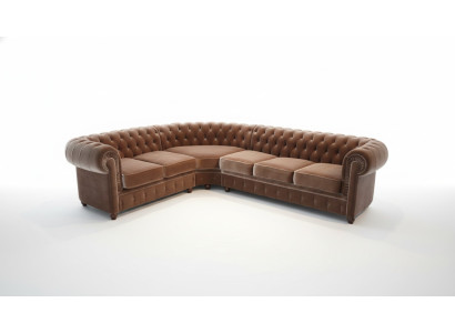 Ecksofa Chesterfield Sofagarnitur Ecke Eck Couch Polster Sitz Sofa Garnitur Neu