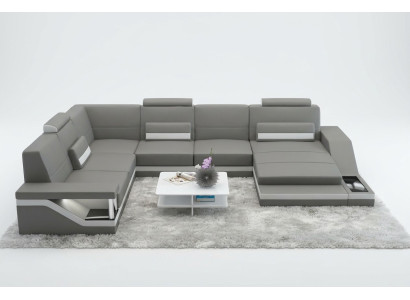 Designer U-Form Pohovka Rozkládací rohová sedací souprava Rohová sedací souprava Pohovka Obývací stěna
