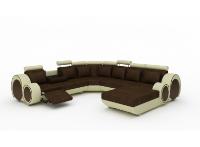 TEXTILNÍ POHOVKA XXL OBÝVACÍ LANDŠAFT TKANINA Pohovka BIG SOFA UHOLNÍKOVÝ ROH SOFA NOVÝ