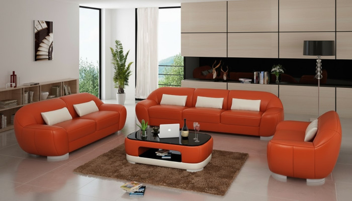 Kožená pohovka gauč obývací souprava rohová sedací souprava sedací souprava Moderní design