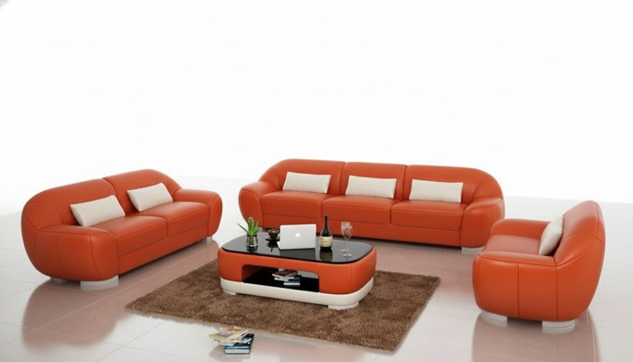 Kožená pohovka gauč obývací souprava rohová sedací souprava sedací souprava Moderní design