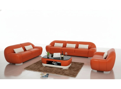 Kožená pohovka gauč obývací souprava rohová sedací souprava sedací souprava Moderní design