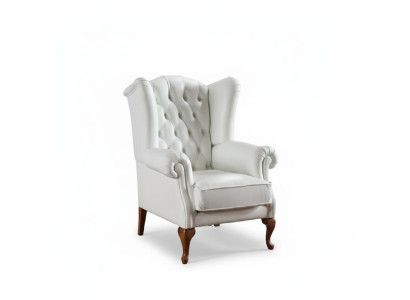Chesterfield Sessel Vollleder Klassische Fernsehsessel Ohrensessel CL-FOTEL