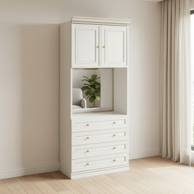 Element Model V2D-05-L für Begehbarer Schrank Kleiderschrank Italienische Möbel