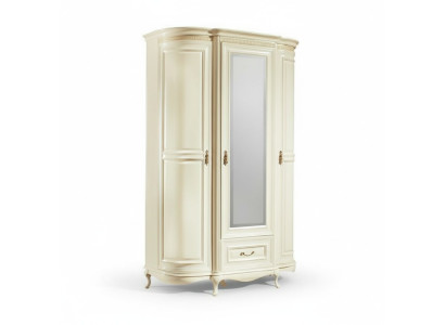 Klassische Schränke Schrank Schrankwand Kleiderschrank mit Spiegel VSchrank-3D-G
