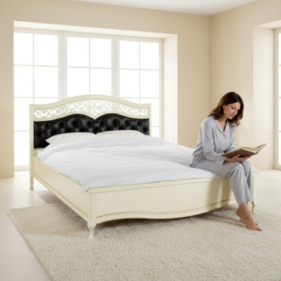 Königliches Bett Ehebett Doppelbett Chippendale Klassisches - MODEL V-A-N