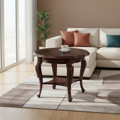 Rundtisch Tisch Couchtisch Tische Echtholz Massivholz Beistelltisch Neu V-5A