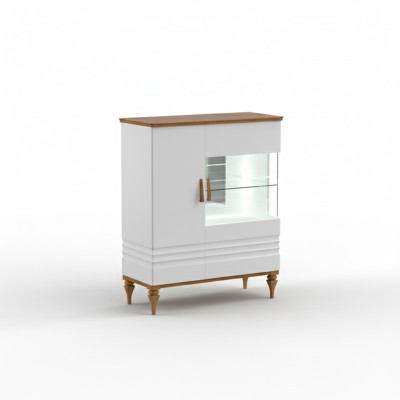 Moderner Vitrinen Schrank Wohnzimmer Hochschrank Hotel Vitrinen Aspen AS-W12