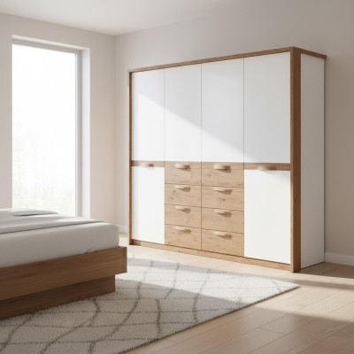 Klassische Schränke Schrank Eckschrank Kleiderschrank Holzschrank
