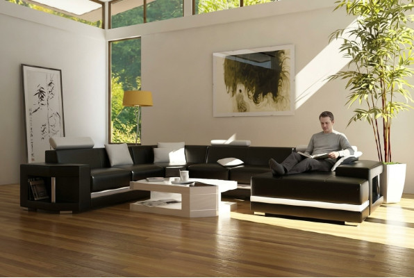 Ecksofa Polster Wohnlandschaft Couch Sofa Wohnlandschaft UForm Sitz Ecke PH2673